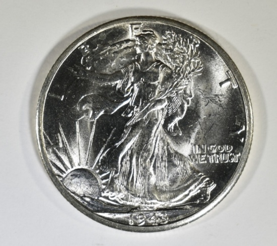 1943 WALKING LIBERTY HALF DOLLAR CH BU