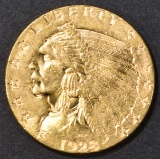 1928 $2.50 GOLD INDIAN, CH/ GEM BU
