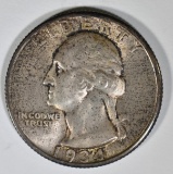 1934 WASHINGTON QUARTER  GEM ORIG UNC