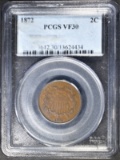 1872 2 CENT PIECE PCGS VF-30