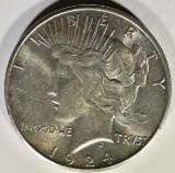 1924-S PEACE DOLLAR  CH BU