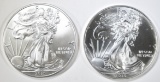 (2) 2015 AMERICAN SILVER EAGLES