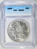 1889 MORGAN DOLLAR  ICG MS-63