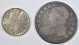 LOT OF 2 TYPE COINS: