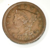 1854 LARGE CENT AU