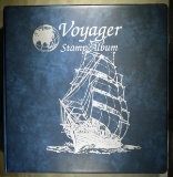 VOYAGER STAMP ALBUM WITH STAMPS