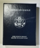 2000 PROOF AMERICAN SILVER EAGLE ORIG BOX/COA