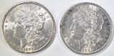 1882 & 90 MORGAN DOLLARS BU