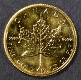 1982 1/10 oz FINE GOLD CANADA MAPLE LEAF