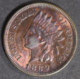 1889 INDIAN HEAD CENT GEM BU RB