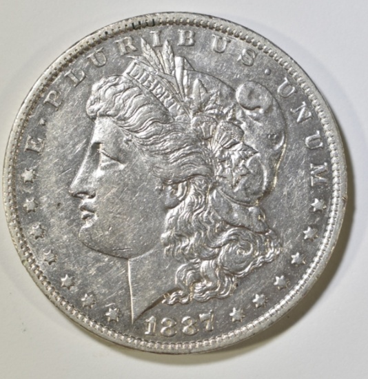 1887-O MORGAN DOLLAR AU/BU