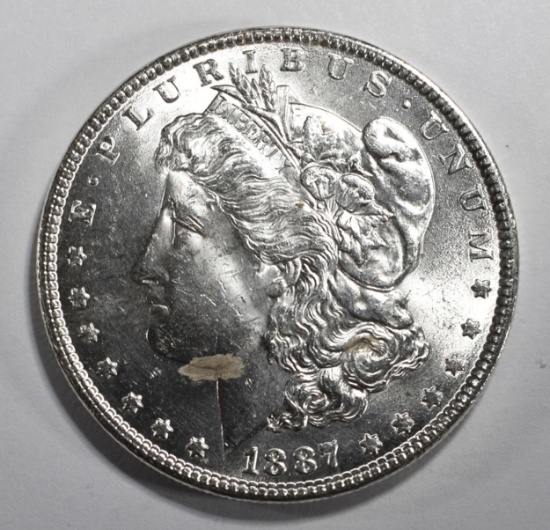 1887 MORGAN DOLLAR CH BU