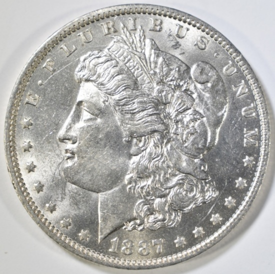 1887-O MORGAN DOLLAR  CH BU+