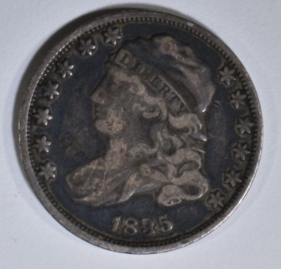 1835 BUST DIME XF