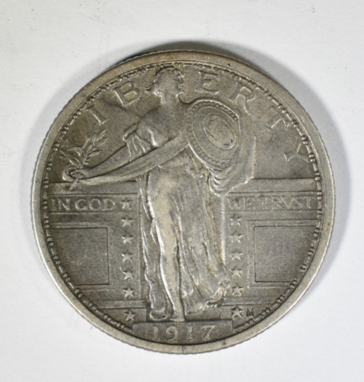 1917 T-1 STANDING LIBERTY QUARTER  XF