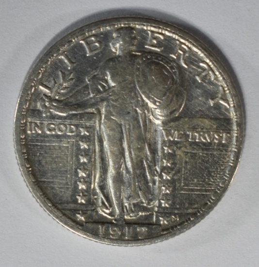 1917 T-2 STANDING LIBERTY QUARTER, AU