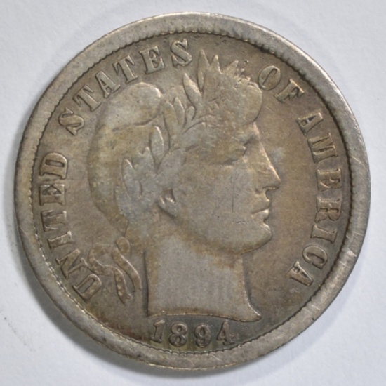 1894-O BARBER DIME FINE