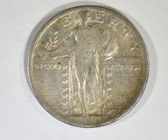 1917 T-2 STANDING LIBERTY QUARTER XF