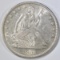 1861-S SEATED LIBERTY HALF DOLLAR AU/BU