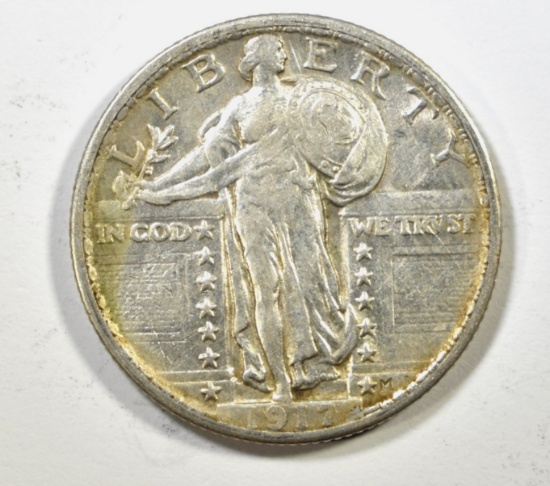 1917 T2 STANDING LIBERTY QUARTER, XF