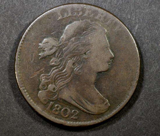 1802 LARGE CENT  XF