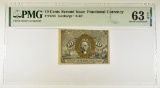 10 CENT 2nd ISSUE FRACTIONAL CURRENCY PMG 63 EPQ