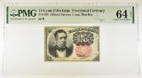 10 CENTS 5th ISSUE FRACTIONAL CURRENCY PMG 64 EPQ