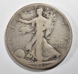 1921-D WALKING LIBERTY HALF GOOD