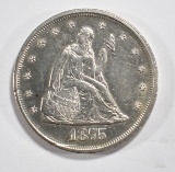 1875 TWENTY CENT PIECE  AU/BU