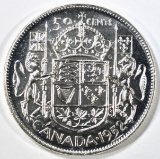 1952 CANADA HALF DOLLAR PL GEM