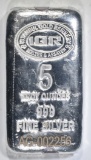 FIVE OUNCE .999 SILVER BAR ISTANBUL REFINERY