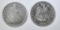 1858-O & 1876 AU SEATED LIBERTY HALF DOLLARS