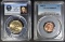 2-PCGS GRADED COINS: