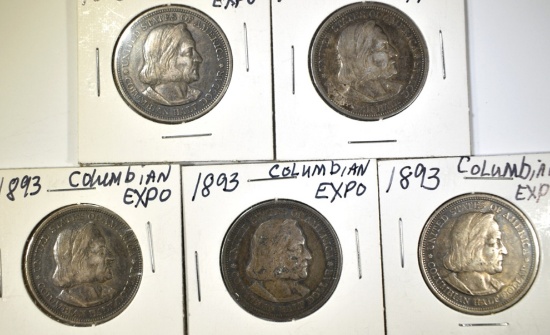 5-1893 COLUMBIAN EXPO HALF DOLLARS