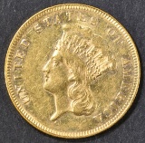 1878 $3 GOLD  PRINCESS NICE BU