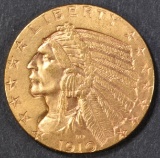 1910 $5 GOLD INDIAN  CH/GEM BU