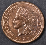 1886 T-1 INDIAN CENT BU RED