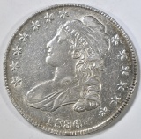 1836 BUST HALF DOLLAR  XF/AU