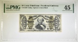 50 CENTS 3rd ISSUE FRACTIONAL CURRENCY PMG 45