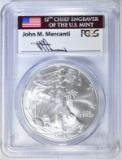 2004 SILVER EAGLE PCGS MS-69 MERCANTI SIGNED
