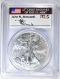 2014 SILVER EAGLE PCGS MS-69 MERCANTI SIGNED