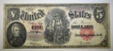 1907 $5 LEGAL TENDER 