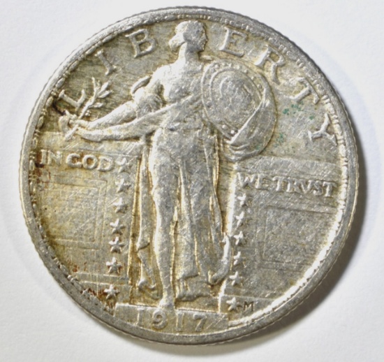 1917 T-2 STANDING LIBERTY QUARTER XF