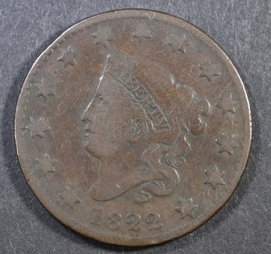 1822 LARGE CENT FINE