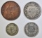 LOT OF 4 COINS FROM GREAT BRITIAN: