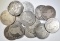 LOT OF 13 MIXED DATE BUST HALF DOLLARS