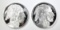 2 ONE OUNCE .999 SILVER INDIAN/BUFFALO ROUNDS