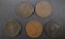 1819 SD, 1844, 45, 51, 52 LARGE CENTS