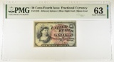 10-CENTS 4th ISSUE FRACTIONAL CURRENCY PMG 63