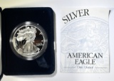 1996 PROOF AMERICAN SILVER EAGLE ORIG BOX/COA
